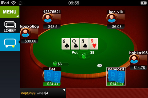 poker on iphone/ipad